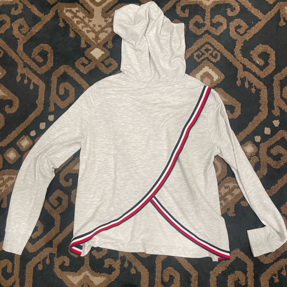 Tommy Hilfiger Hooded long sleeve, Size Medium, Color Grey